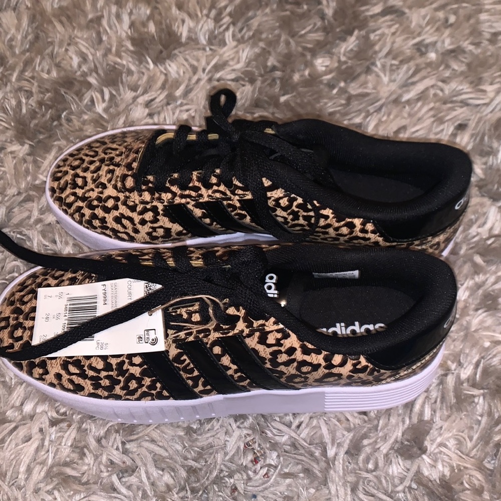 Adidas cheetah print shoes